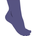 download Foot clipart image with 225 hue color