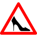 download Shoe Traffic Sign clipart image with 0 hue color