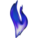 download Fire clipart image with 225 hue color
