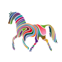 download Waved Horse Spring Version 2009 clipart image with 0 hue color