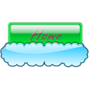 download Cloud Button 3 clipart image with 315 hue color