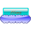 download Cloud Button 3 clipart image with 0 hue color