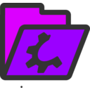 Folder Violet Open