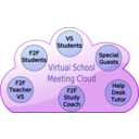 download Virtual School Cloud clipart image with 45 hue color
