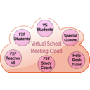 download Virtual School Cloud clipart image with 135 hue color