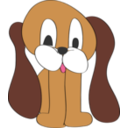 download Puppy Long Ears clipart image with 0 hue color