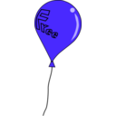 download Free Balloon clipart image with 225 hue color