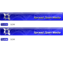 download Som Banner Blue Silver White clipart image with 0 hue color