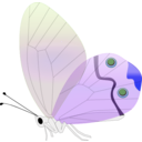 download Transp Butterfly clipart image with 225 hue color