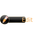 download Edit Button clipart image with 0 hue color