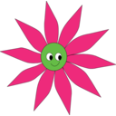 Pink Green Sun Flower
