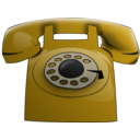 download Red Phone clipart image with 45 hue color