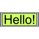 Digital Display With Hello Text