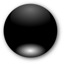 Round Black Button