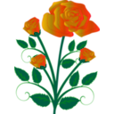 download Rose clipart image with 45 hue color
