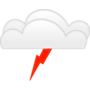 download Overcloud Thunder clipart image with 315 hue color