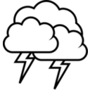 download Tango Weather Storm Outline clipart image with 315 hue color