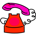 download Simple Phone clipart image with 315 hue color