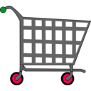 download Basic Shopping Cart clipart image with 135 hue color