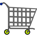 download Basic Shopping Cart clipart image with 225 hue color