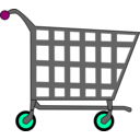 download Basic Shopping Cart clipart image with 315 hue color