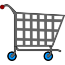 download Basic Shopping Cart clipart image with 0 hue color