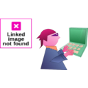 download Computer Geek clipart image with 315 hue color