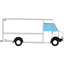 download Box Truck clipart image with 0 hue color