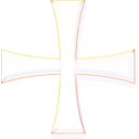 download Holy Greek Color Cross clipart image with 0 hue color