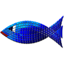 Tiled Blue Fish