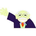 download Old Man Smiling clipart image with 45 hue color