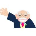 download Old Man Smiling clipart image with 0 hue color