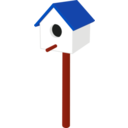 download Birdhouse clipart image with 225 hue color
