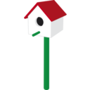 download Birdhouse clipart image with 0 hue color