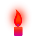 download Burning Candle clipart image with 315 hue color