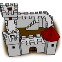 Ugly Non Perspective Cartoony Fort Fortress Stronghold Or Castle