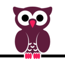 download Owl On Wire clipart image with 315 hue color