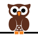download Owl On Wire clipart image with 0 hue color