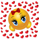 download Lover Girl Smiley Emoticon clipart image with 0 hue color