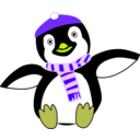 download Pinguin Im Winter clipart image with 45 hue color