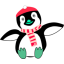 download Pinguin Im Winter clipart image with 135 hue color