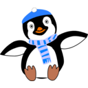 Pinguin Im Winter