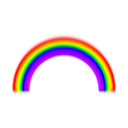 download Simple Rainbow With Blur clipart image with 0 hue color