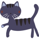 download Cat clipart image with 225 hue color