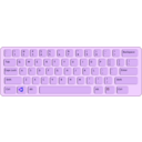 download Qwerty Keyboard Path clipart image with 225 hue color