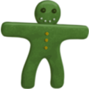 download Gingerbread Man clipart image with 45 hue color