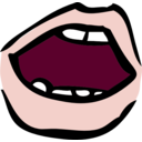 download Open Mouth clipart image with 0 hue color