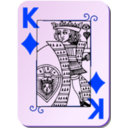 download Guyenne Deck King Of Diamonds clipart image with 225 hue color