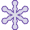 download Snowflake clipart image with 45 hue color