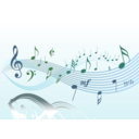 download Musical 2 clipart image with 225 hue color